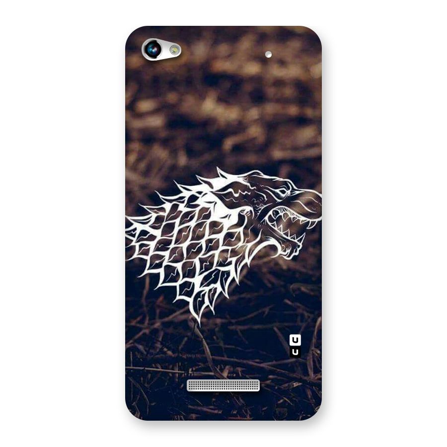 Wolf In White Back Case for Micromax Hue 2