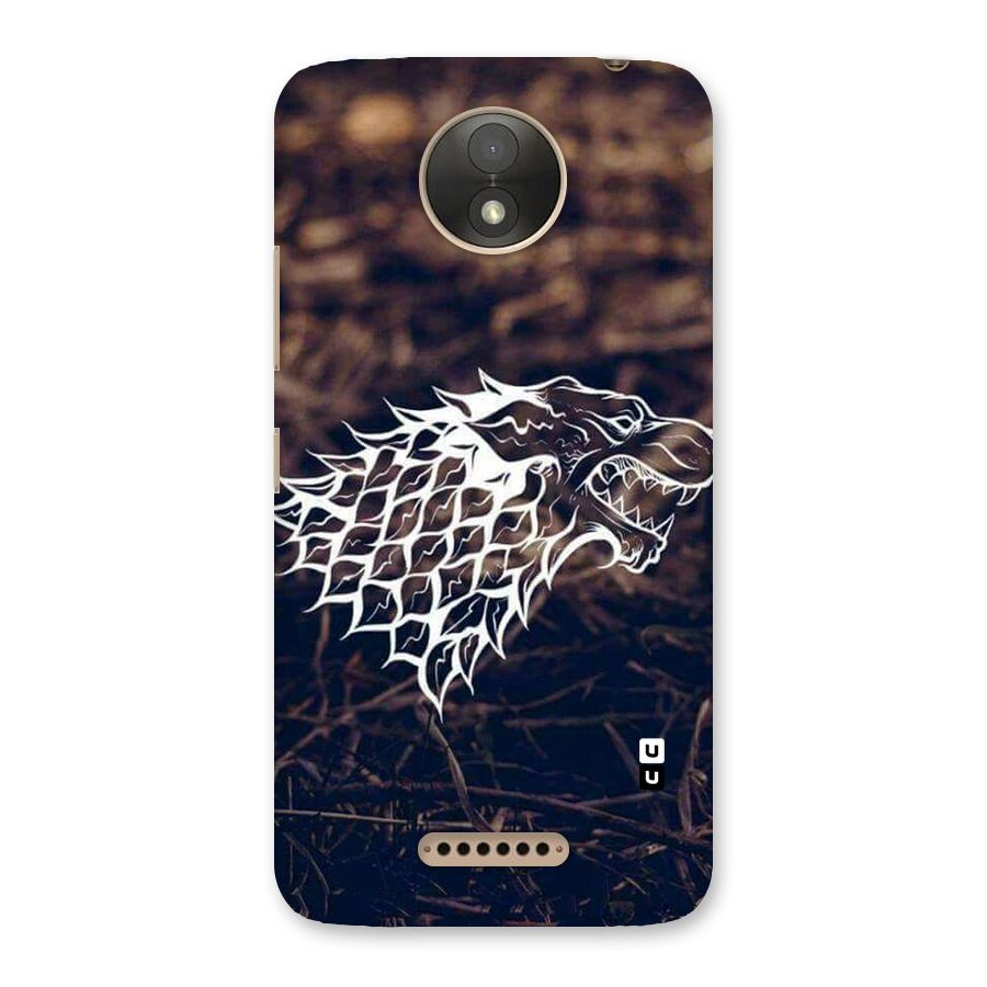 Wolf In White Back Case for Moto C Plus