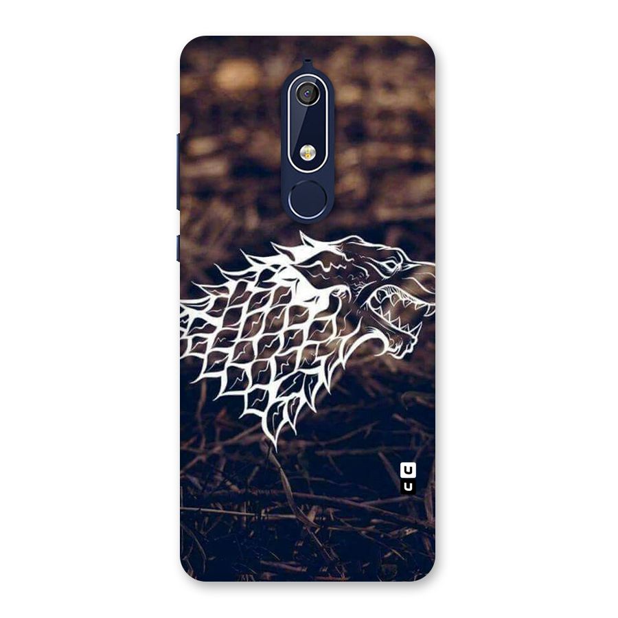 Wolf In White Back Case for Nokia 5.1