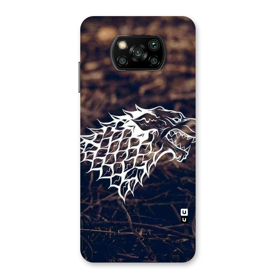 Wolf In White Back Case for Poco X3