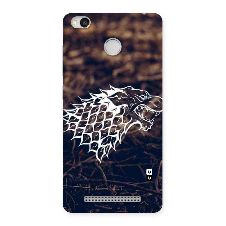 Wolf In White Back Case for Redmi 3S Prime