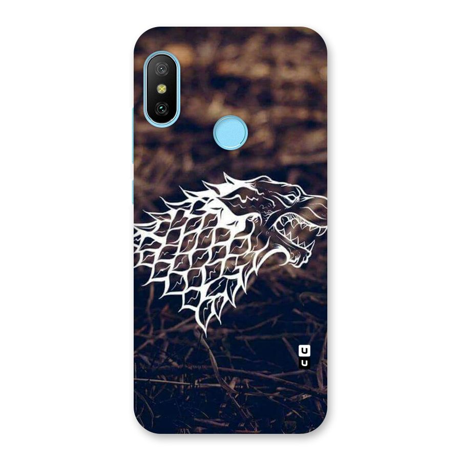 Wolf In White Back Case for Redmi 6 Pro