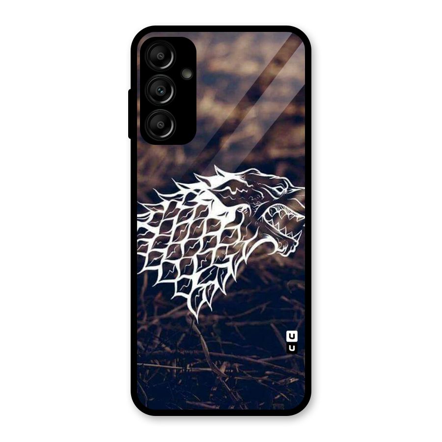 Wolf In White Glass Back Case for Galaxy A14 5G
