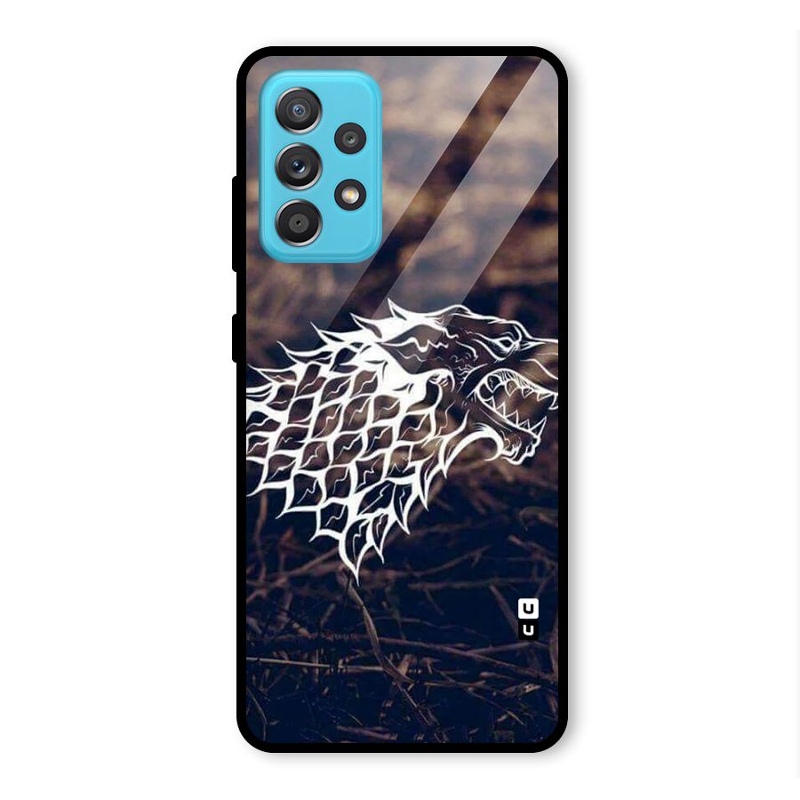 Wolf In White Glass Back Case for Galaxy A52