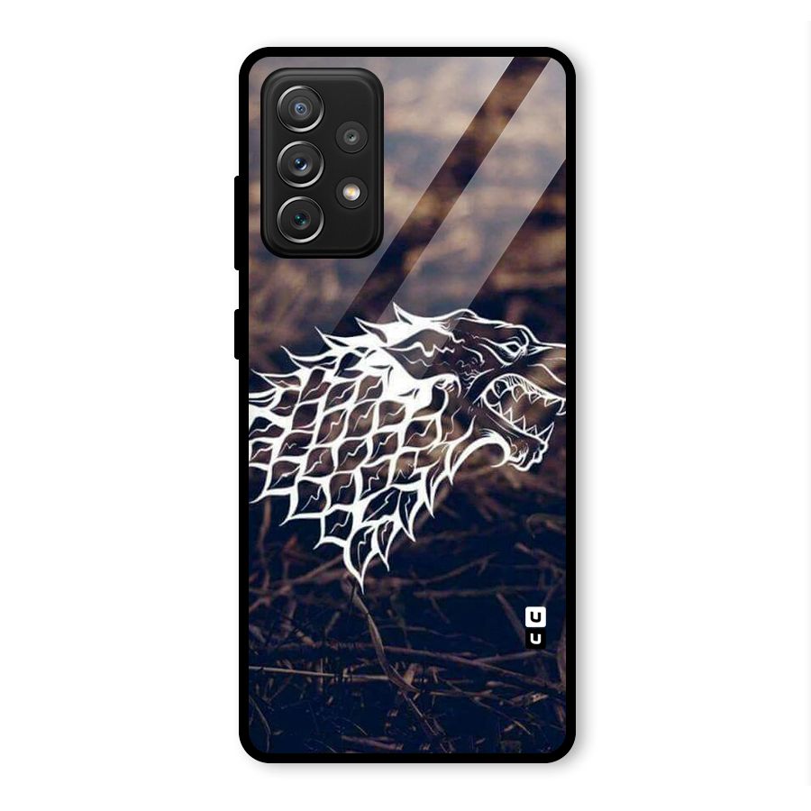 Wolf In White Glass Back Case for Galaxy A72