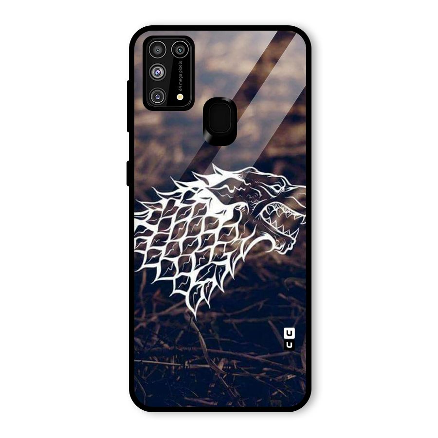 Wolf In White Glass Back Case for Galaxy M31