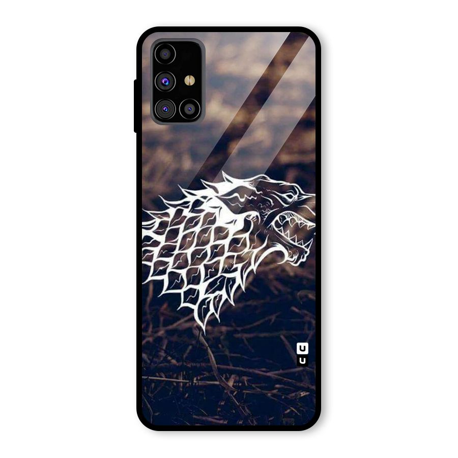 Wolf In White Glass Back Case for Galaxy M31s