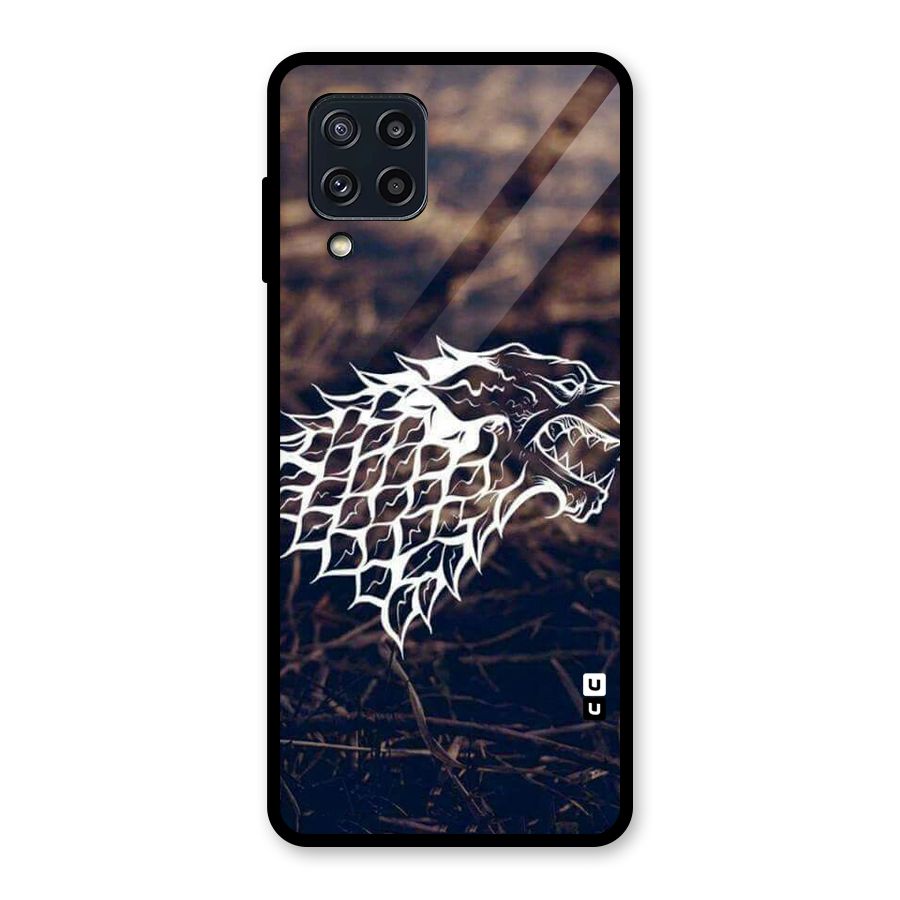 Wolf In White Glass Back Case for Galaxy M32