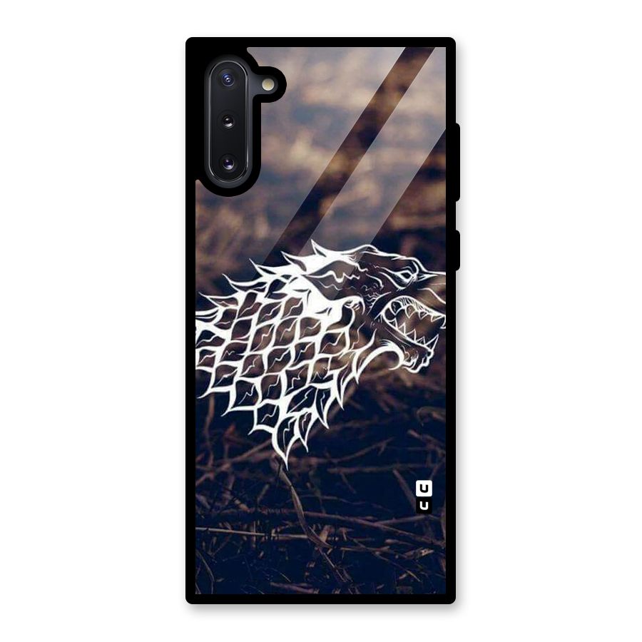 Wolf In White Glass Back Case for Galaxy Note 10