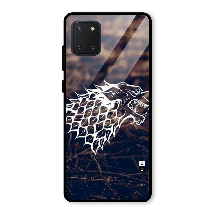 Wolf In White Glass Back Case for Galaxy Note 10 Lite