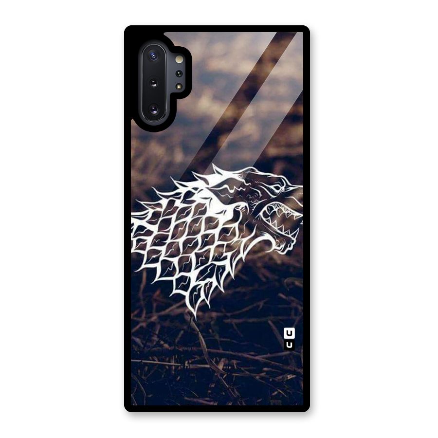 Wolf In White Glass Back Case for Galaxy Note 10 Plus