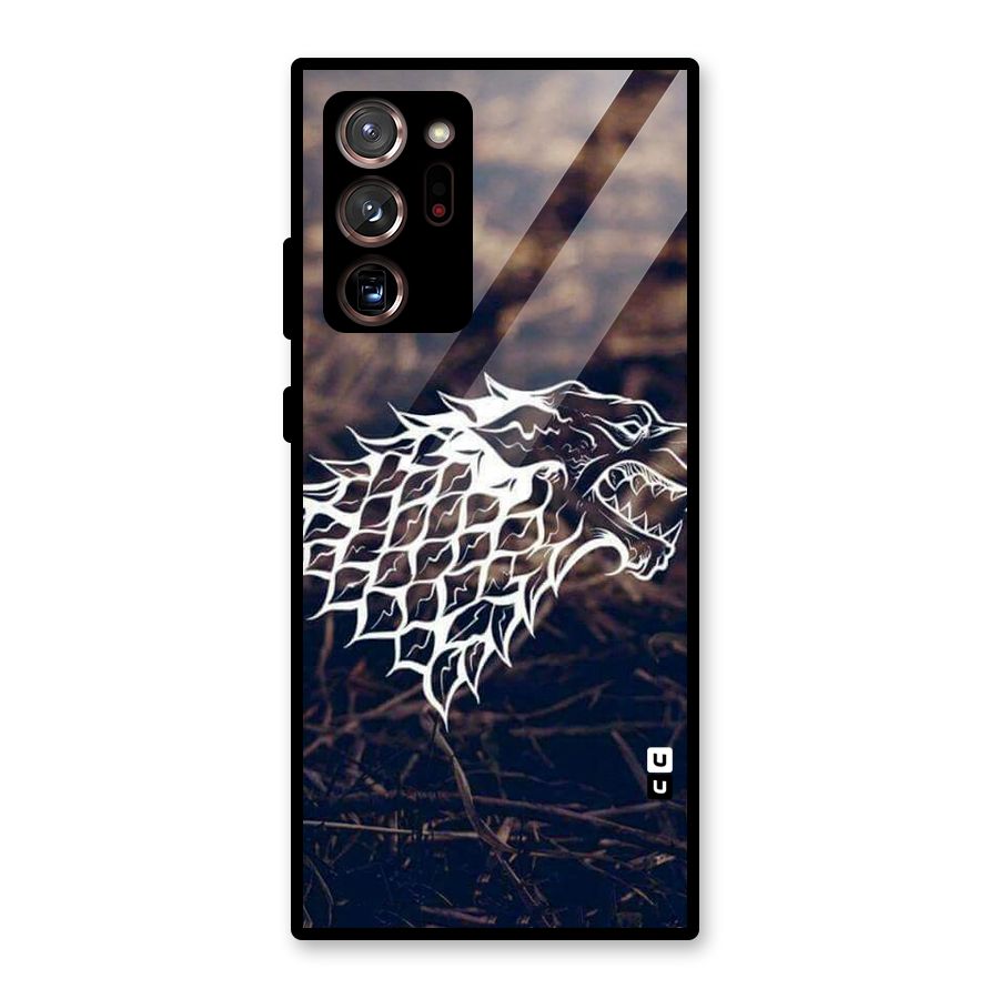 Wolf In White Glass Back Case for Galaxy Note 20 Ultra