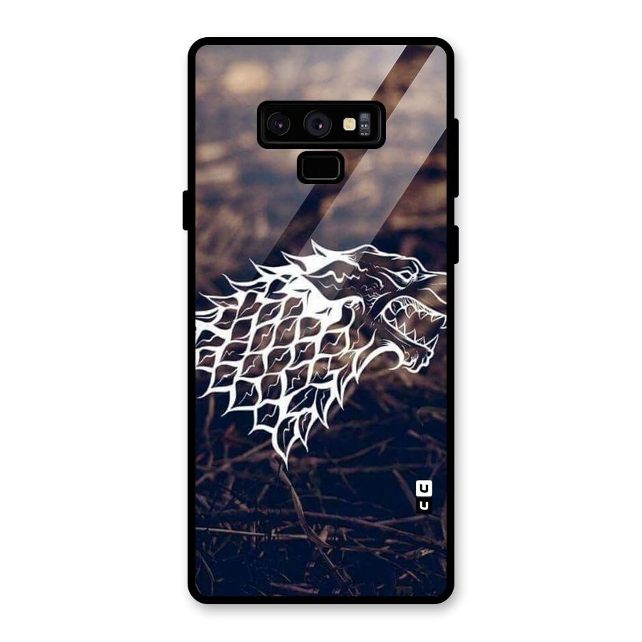 Wolf In White Glass Back Case for Galaxy Note 9