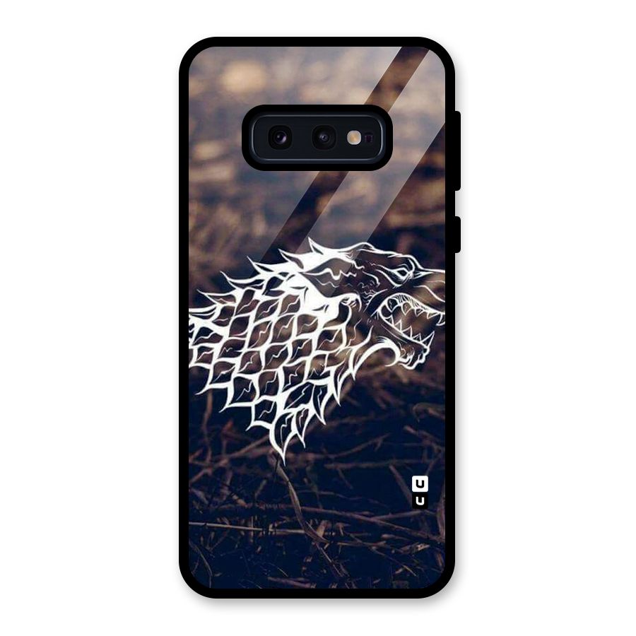 Wolf In White Glass Back Case for Galaxy S10e