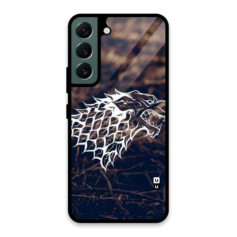 Wolf In White Glass Back Case for Galaxy S22 5G