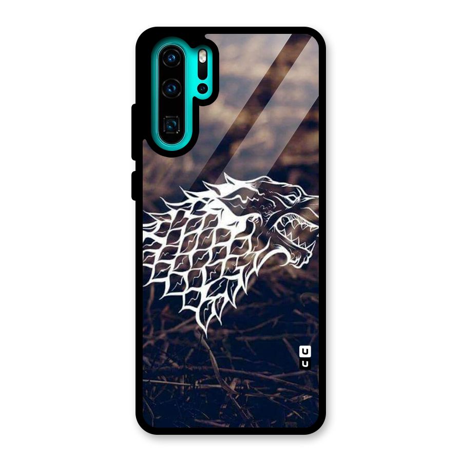 Wolf In White Glass Back Case for Huawei P30 Pro