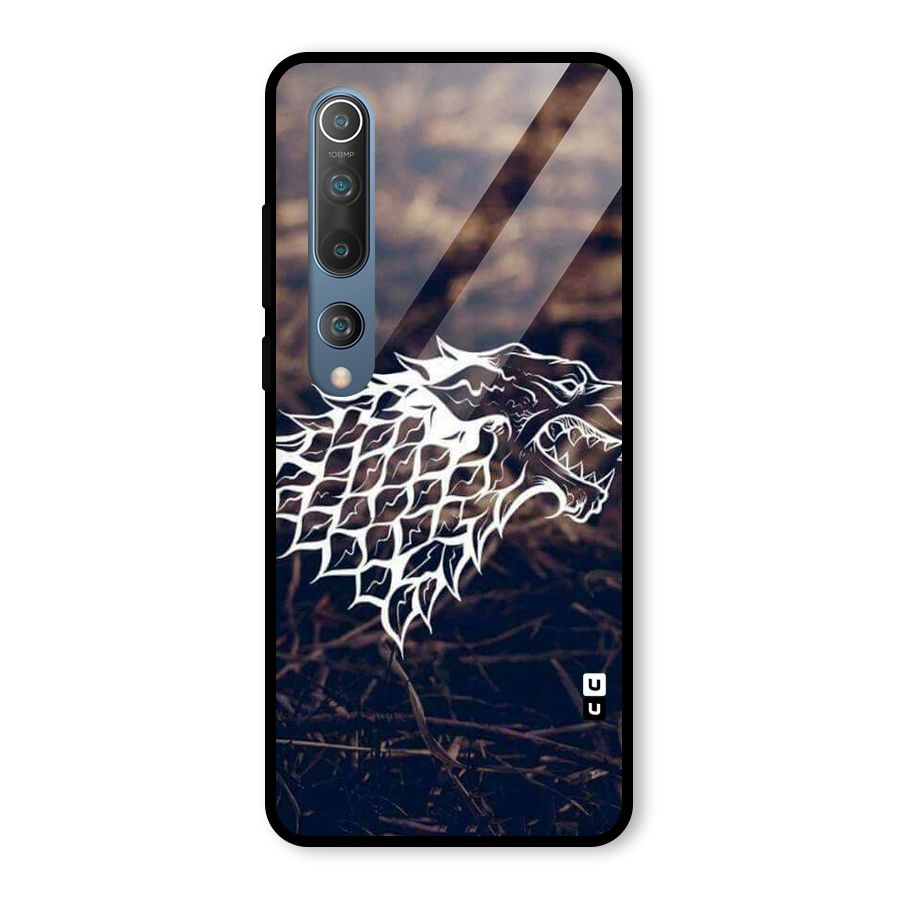 Wolf In White Glass Back Case for Mi 10