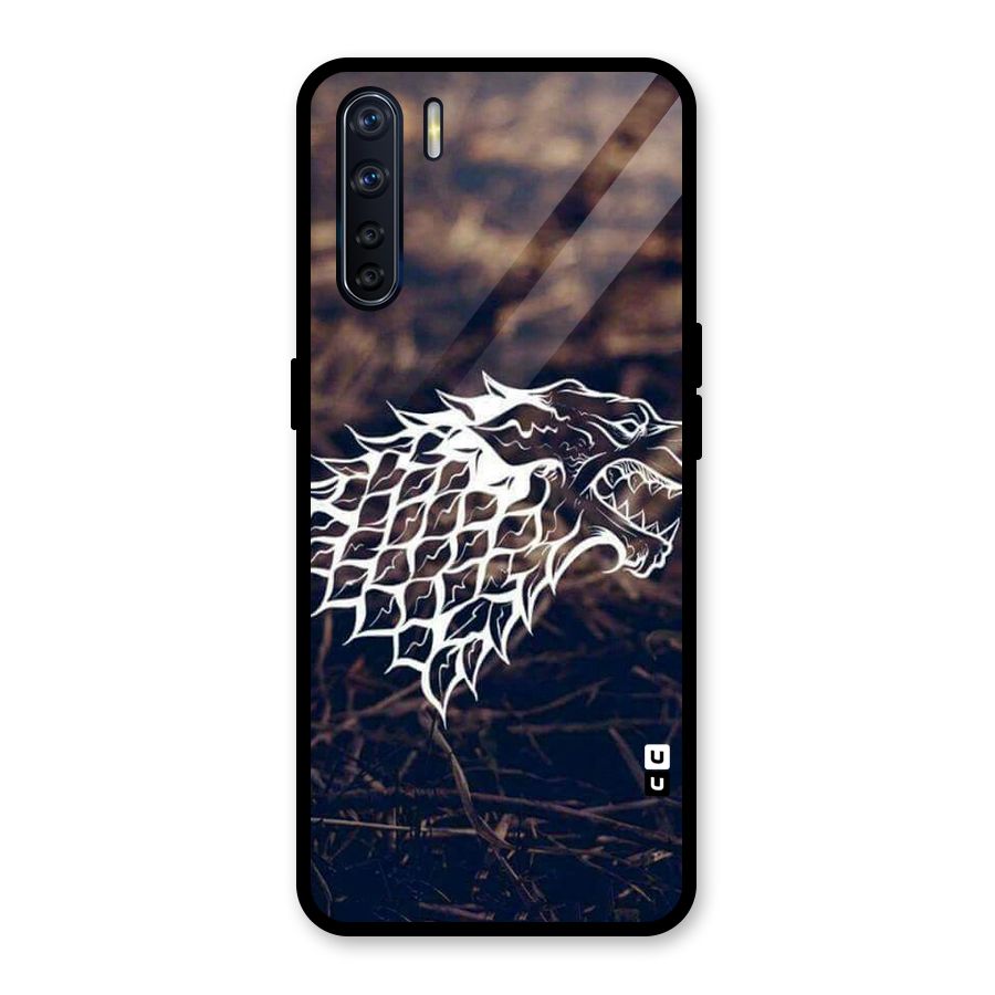 Wolf In White Glass Back Case for Oppo F15
