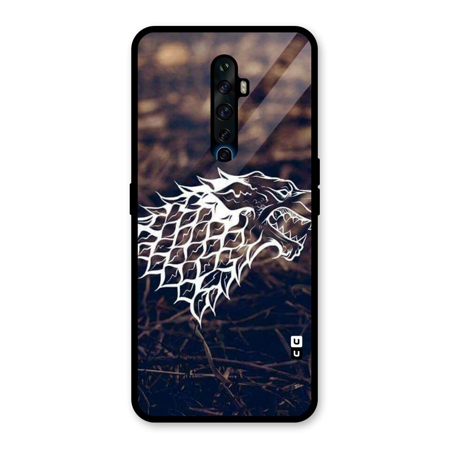 Wolf In White Glass Back Case for Oppo Reno2 F