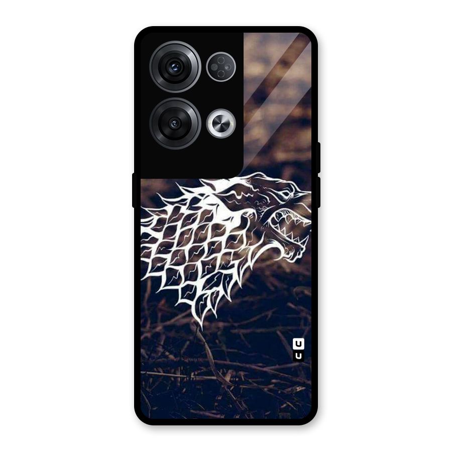 Wolf In White Glass Back Case for Oppo Reno8 Pro 5G