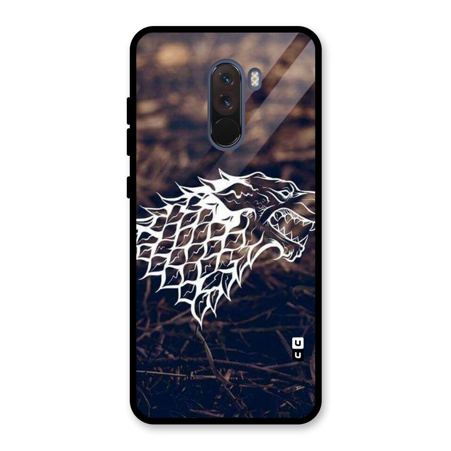 Wolf In White Glass Back Case for Poco F1