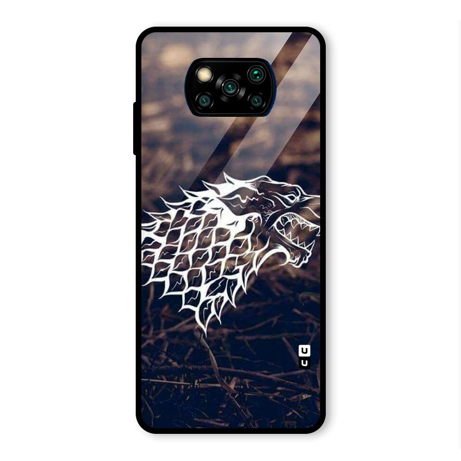 Wolf In White Glass Back Case for Poco X3 Pro