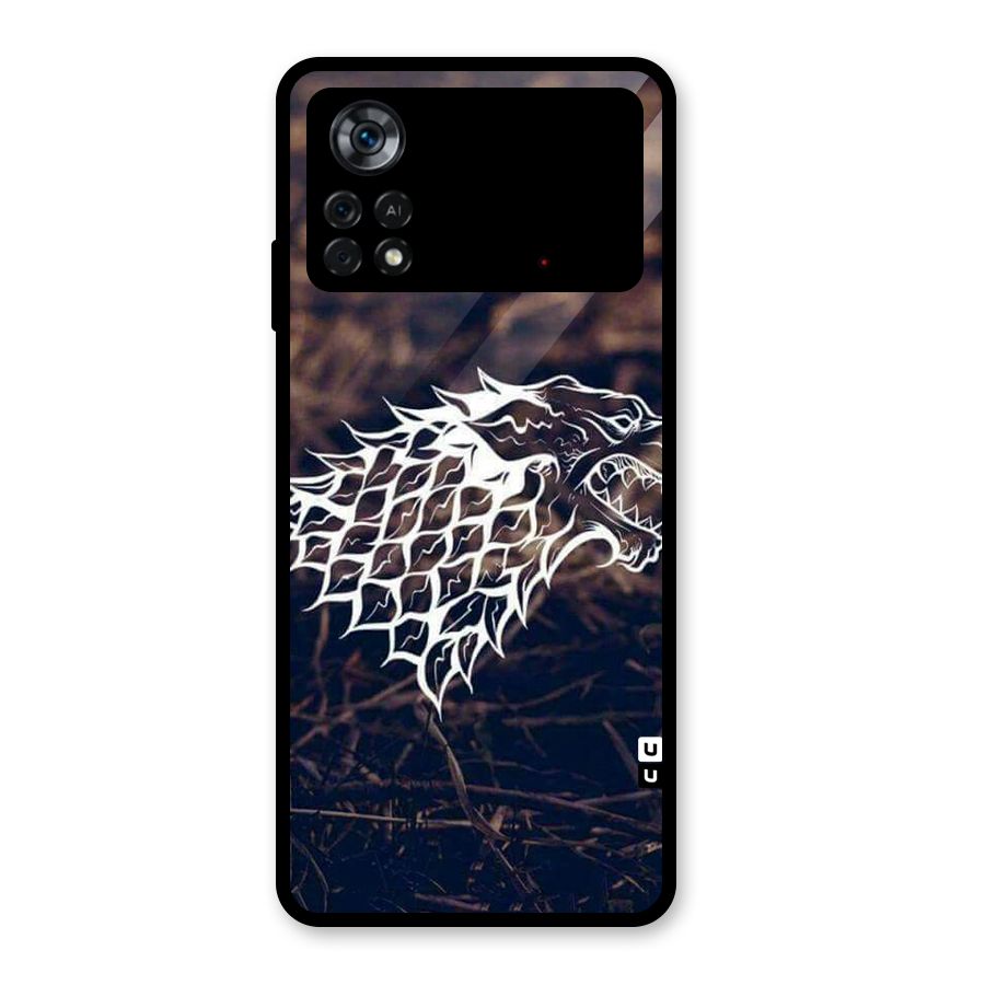 Wolf In White Glass Back Case for Poco X4 Pro 5G