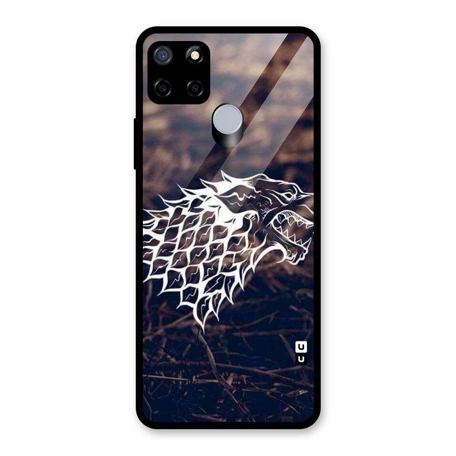 Wolf In White Glass Back Case for Realme C15