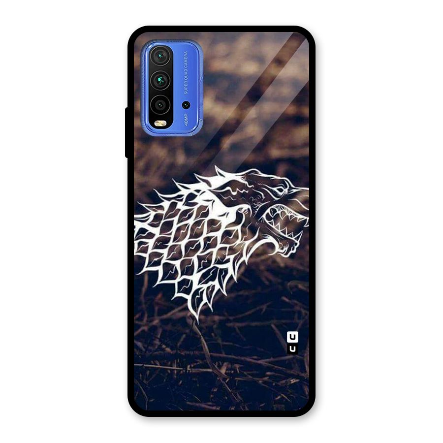 Wolf In White Glass Back Case for Redmi 9 Power