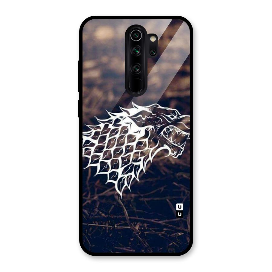 Wolf In White Glass Back Case for Redmi Note 8 Pro