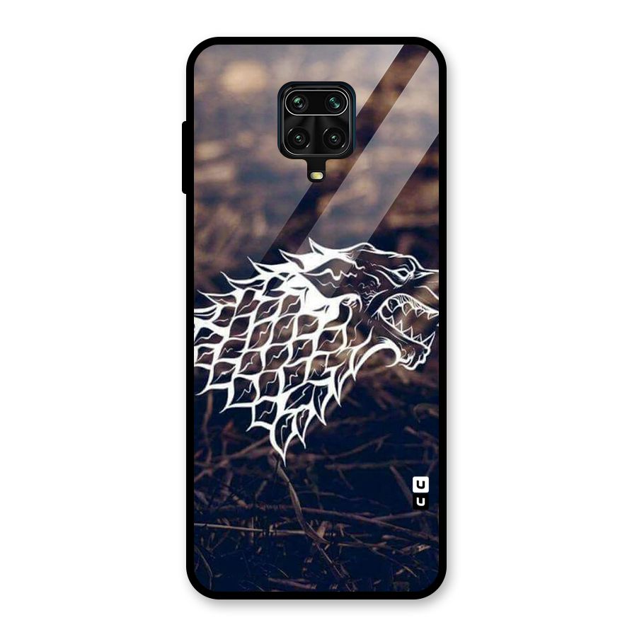 Wolf In White Glass Back Case for Redmi Note 9 Pro