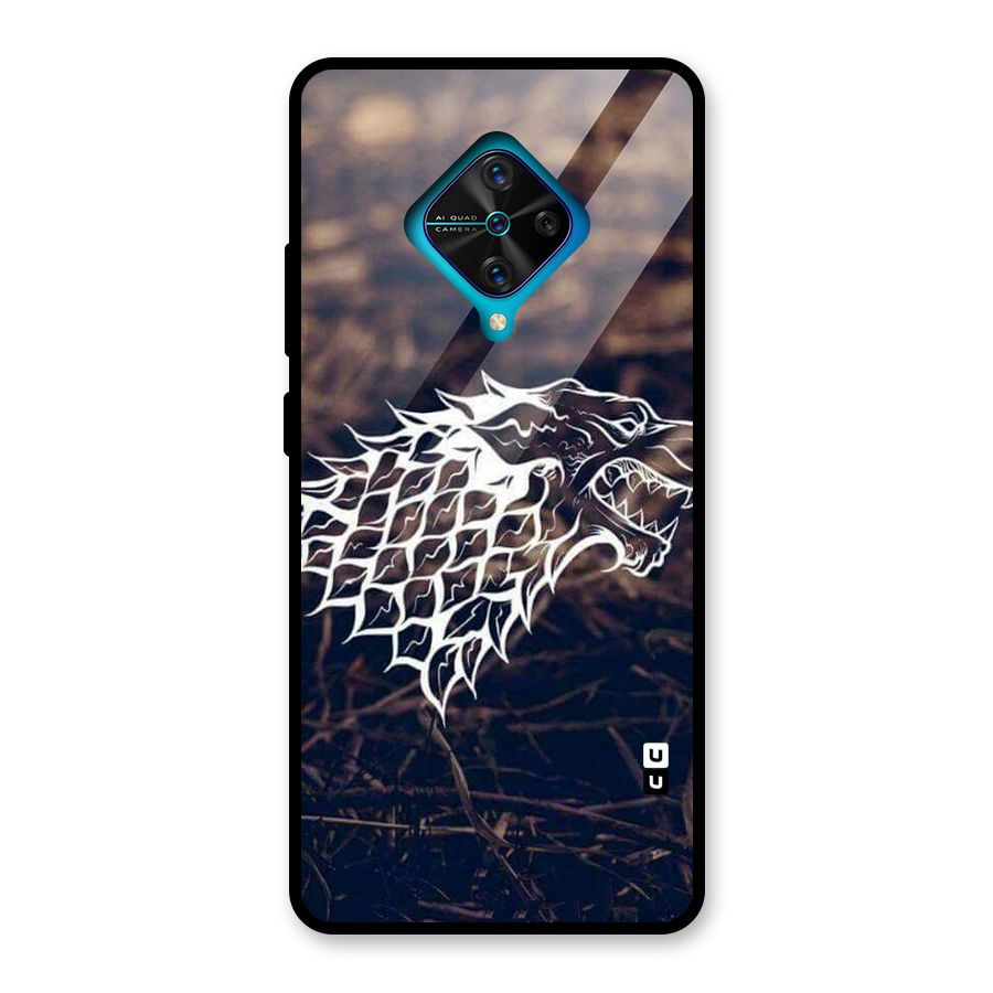 Wolf In White Glass Back Case for Vivo S1 Pro