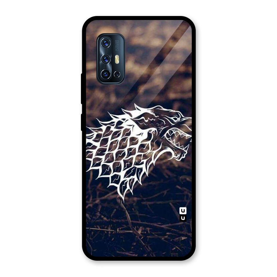 Wolf In White Glass Back Case for Vivo V17
