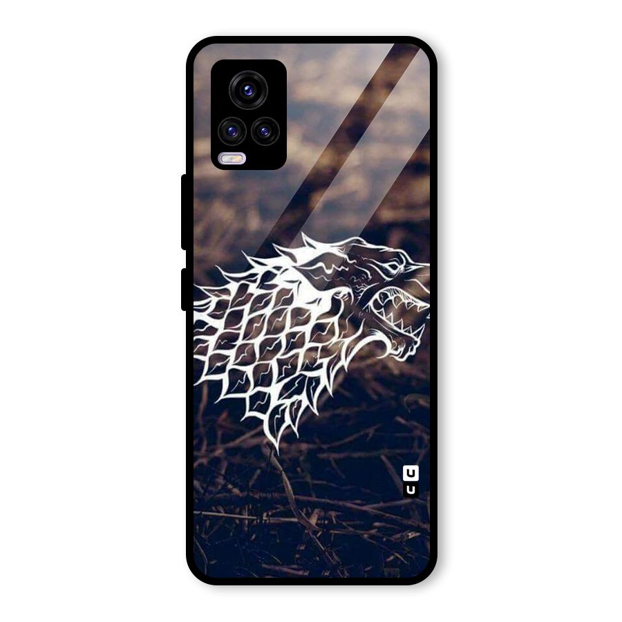 Wolf In White Glass Back Case for Vivo V20