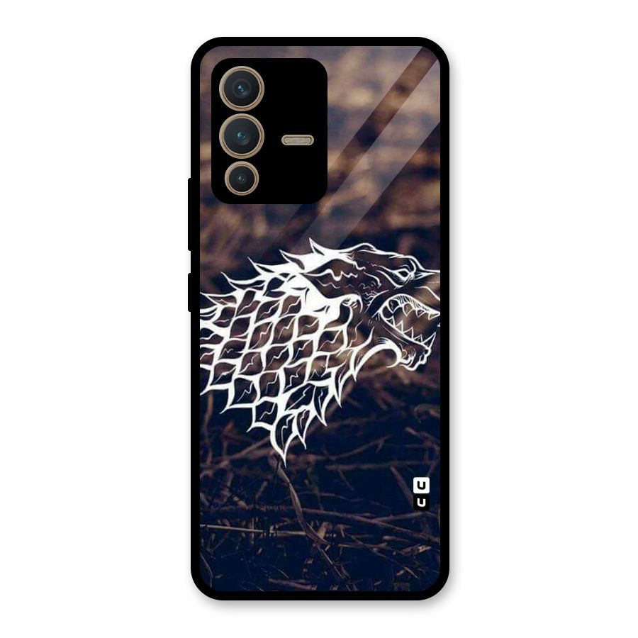 Wolf In White Glass Back Case for Vivo V23 5G