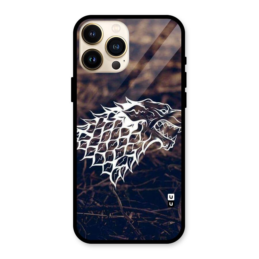 Wolf In White Glass Back Case for iPhone 13 Pro Max