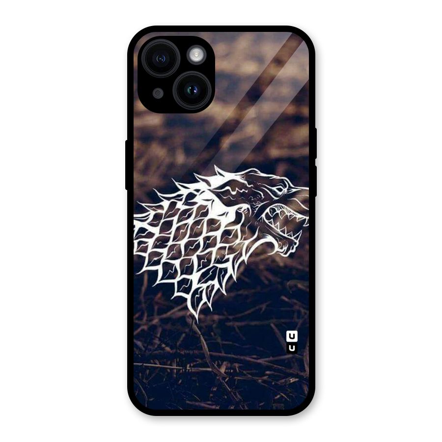 Wolf In White Glass Back Case for iPhone 14
