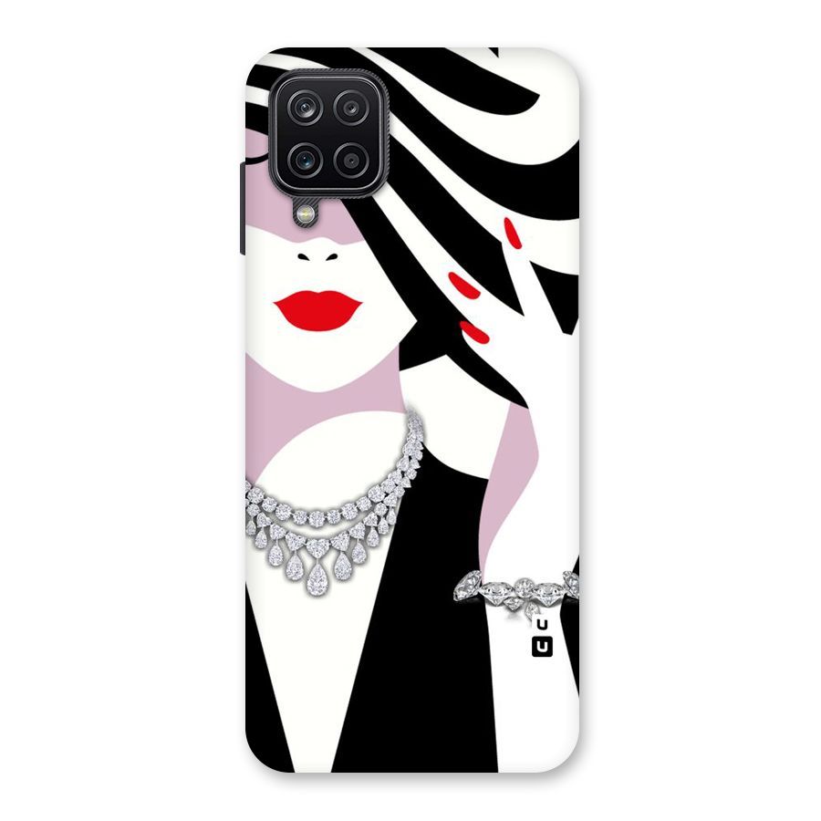 Women Beauty Back Case for Galaxy A12