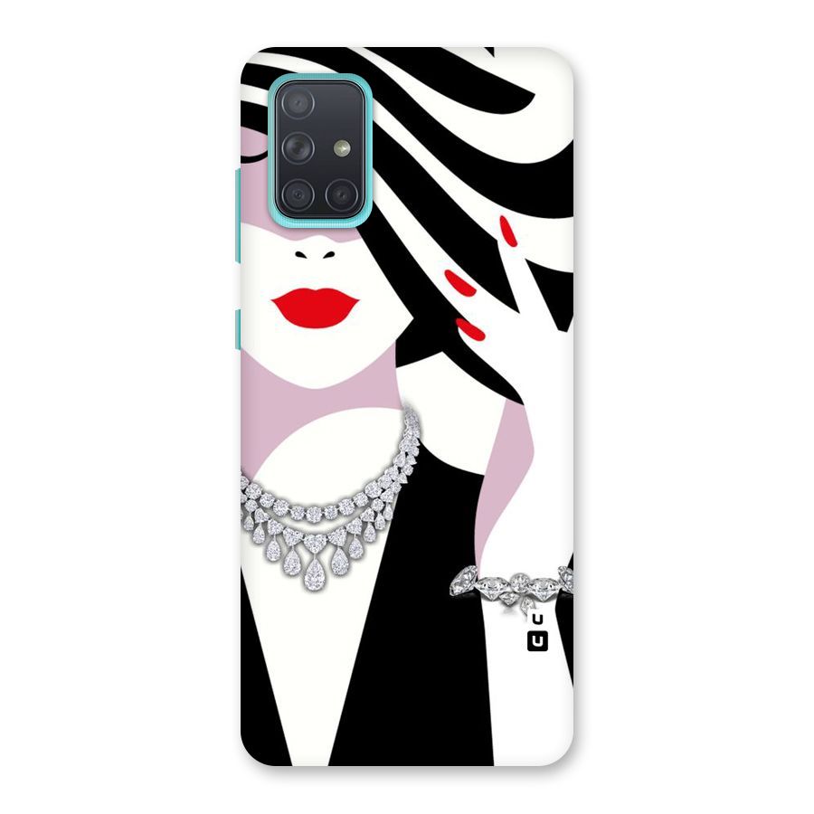 Women Beauty Back Case for Galaxy A71