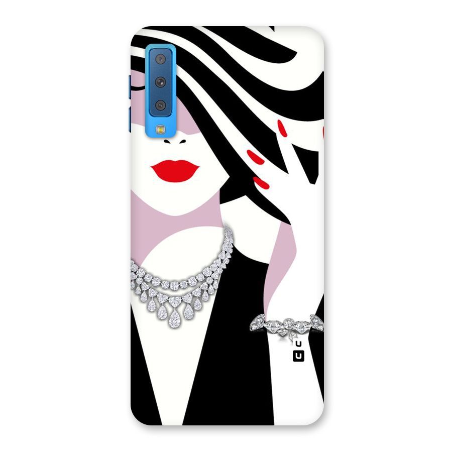 Women Beauty Back Case for Galaxy A7 (2018)