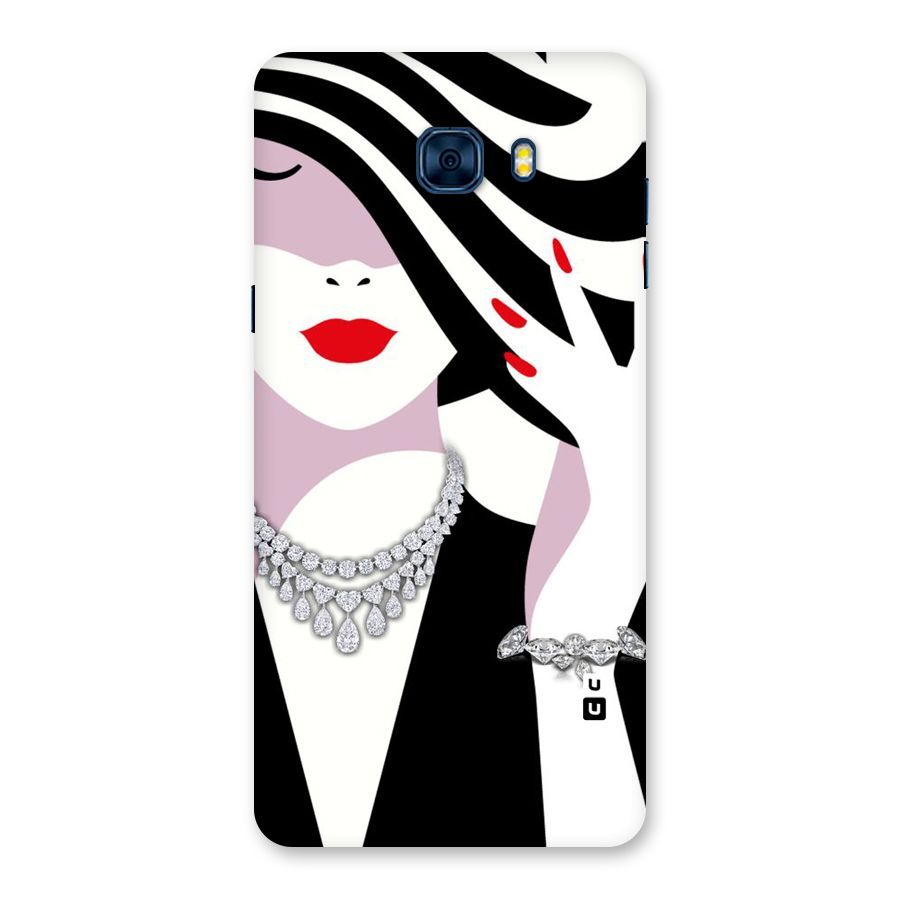 Women Beauty Back Case for Galaxy C7 Pro