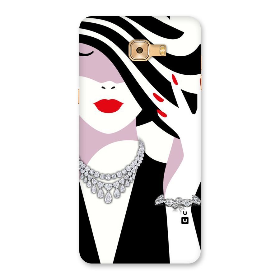Women Beauty Back Case for Galaxy C9 Pro
