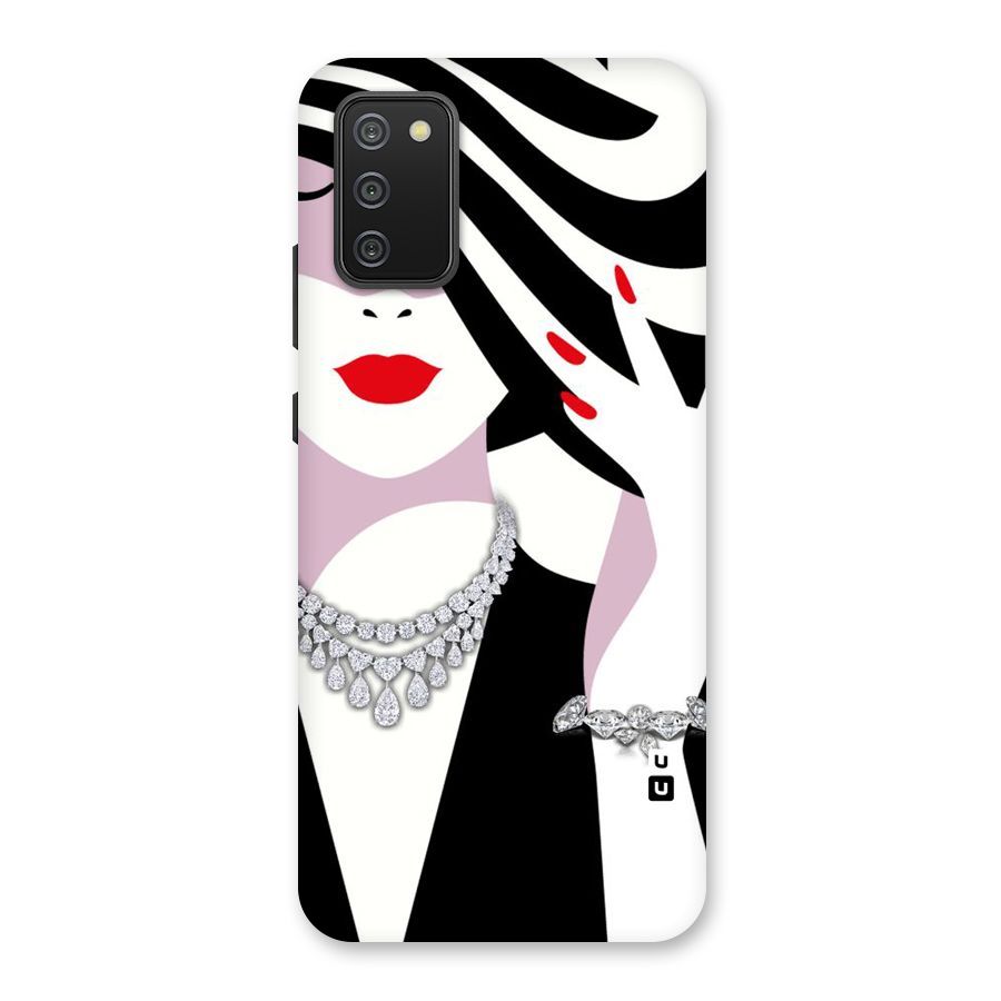 Women Beauty Back Case for Galaxy M02s