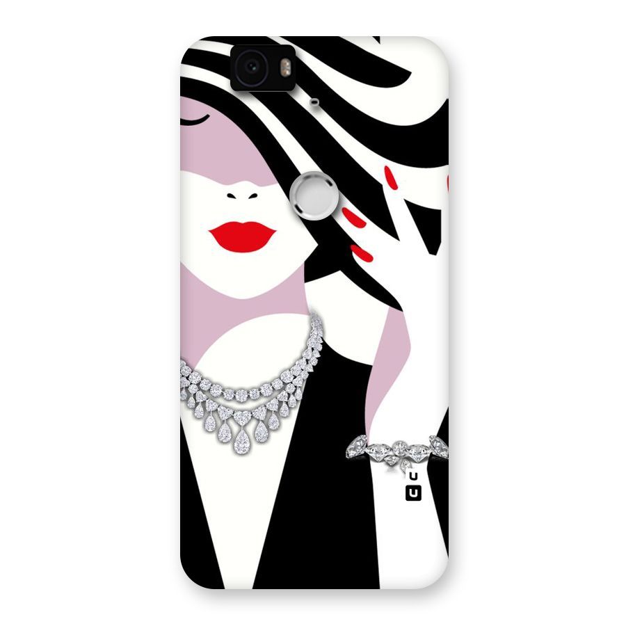 Women Beauty Back Case for Google Nexus-6P