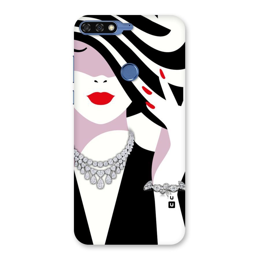 Women Beauty Back Case for Honor 7C