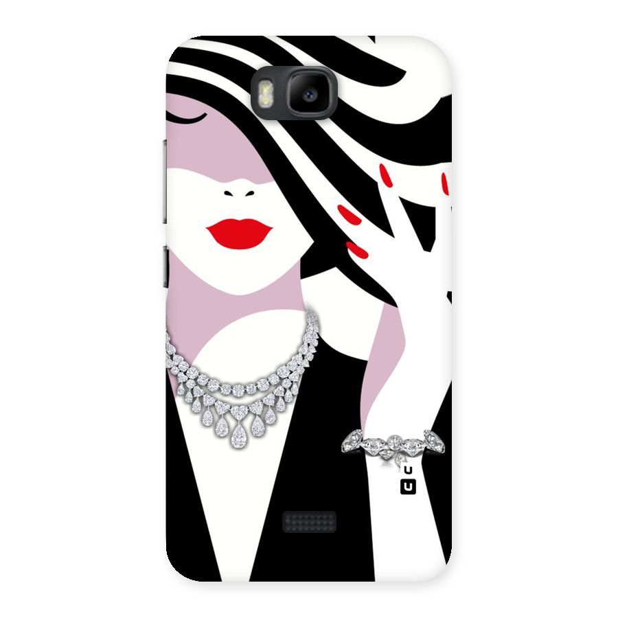 Women Beauty Back Case for Honor Bee