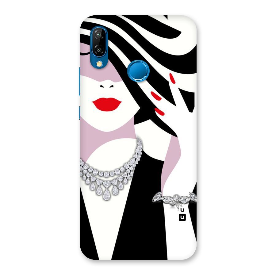 Women Beauty Back Case for Huawei P20 Lite