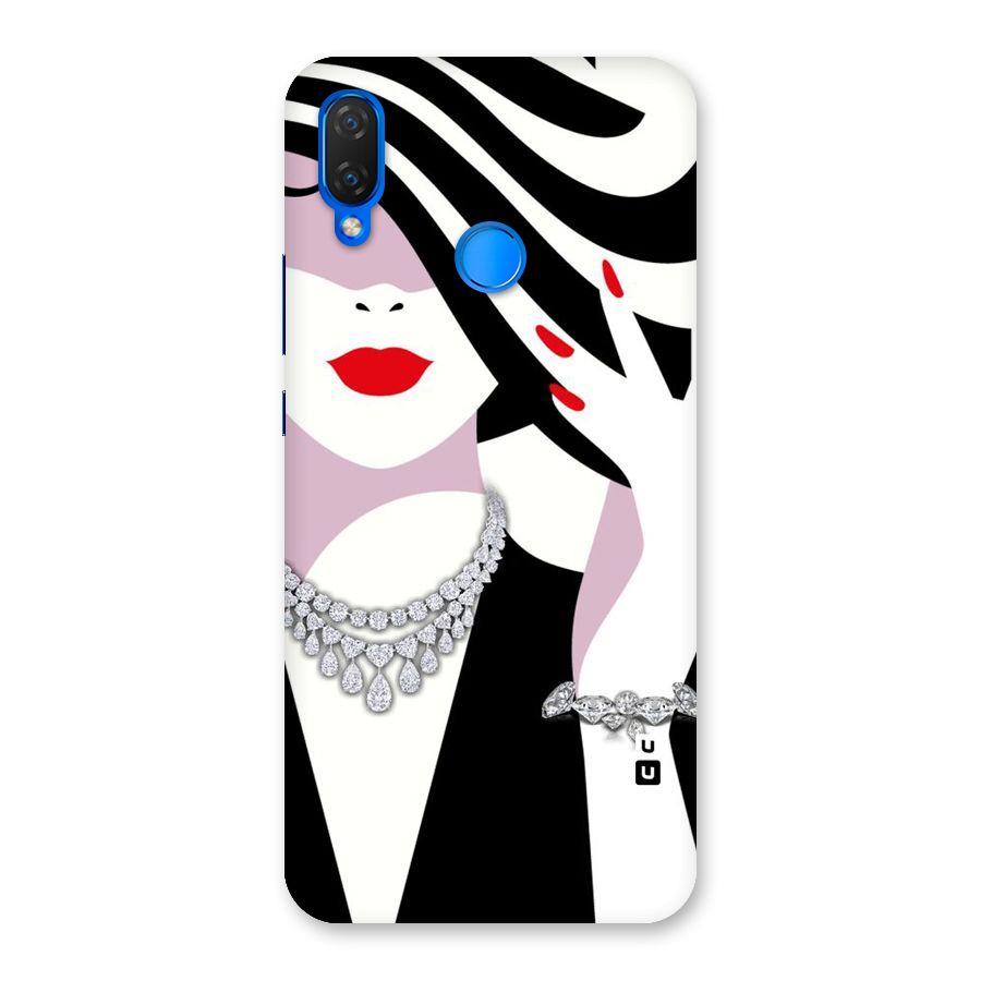 Women Beauty Back Case for Huawei P Smart+