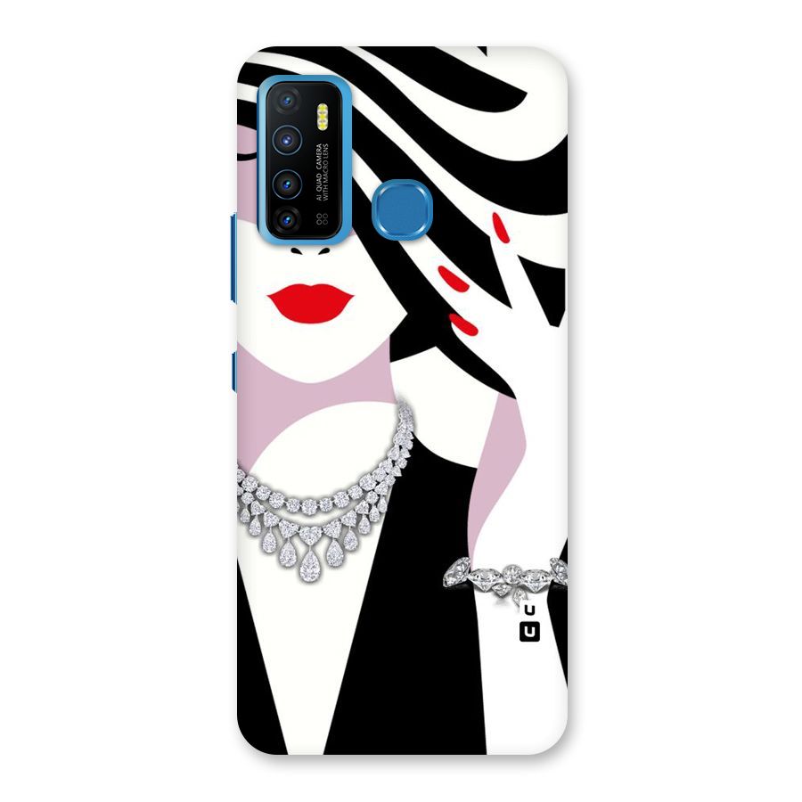 Women Beauty Back Case for Infinix Hot 9
