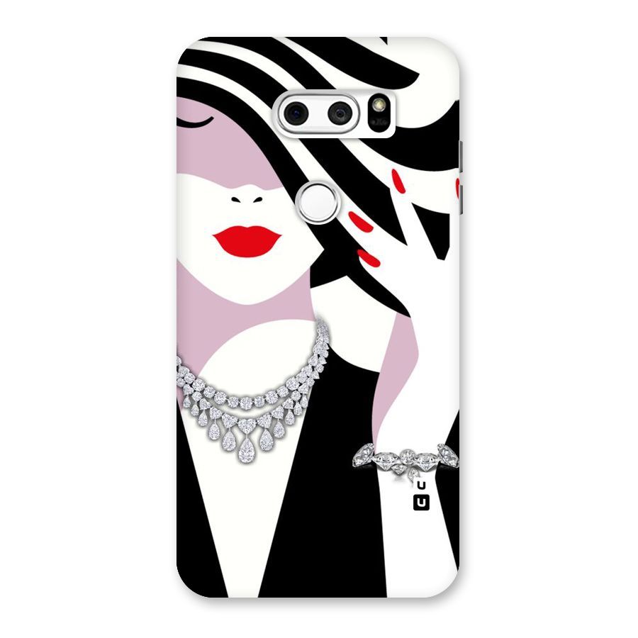 Women Beauty Back Case for LG V30